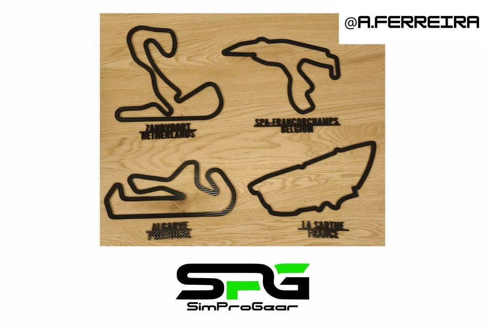 Pistas do Mundo - Circuitos F1 MotoGP Indycar e muito mais!-Decoração