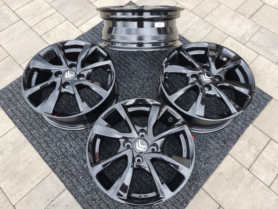 Citroen C1 15" felgi alumniowe 4x100 alufelgi czarny połysk