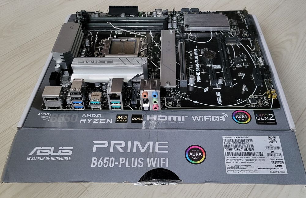 Материнська плата Asus PRIME B650-Plus (sAM5, AMD B650, PCI-Ex16)