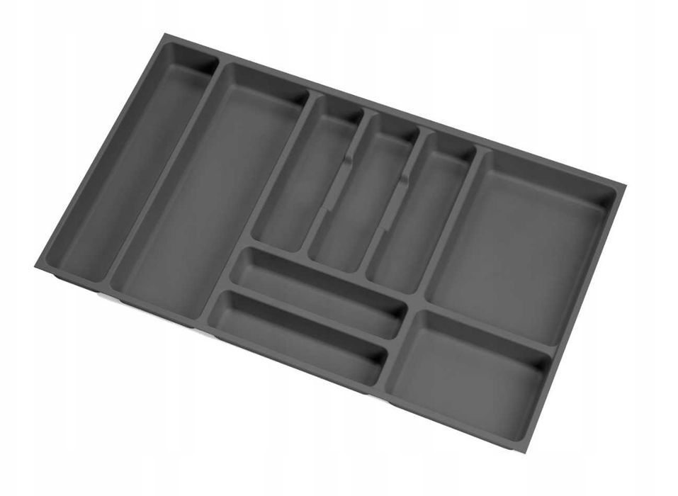 Wkład organizer na sztućce do szuflady BLUM 80 / 45cm 716x425 ANTRACYT