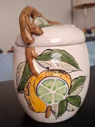 2 Potes de cozinha em faiança de OAL (Olaria de Alcobaça)
