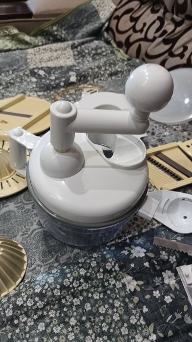 Ручной комбайн блендер миксер измельчитель овощерезка с контейнером