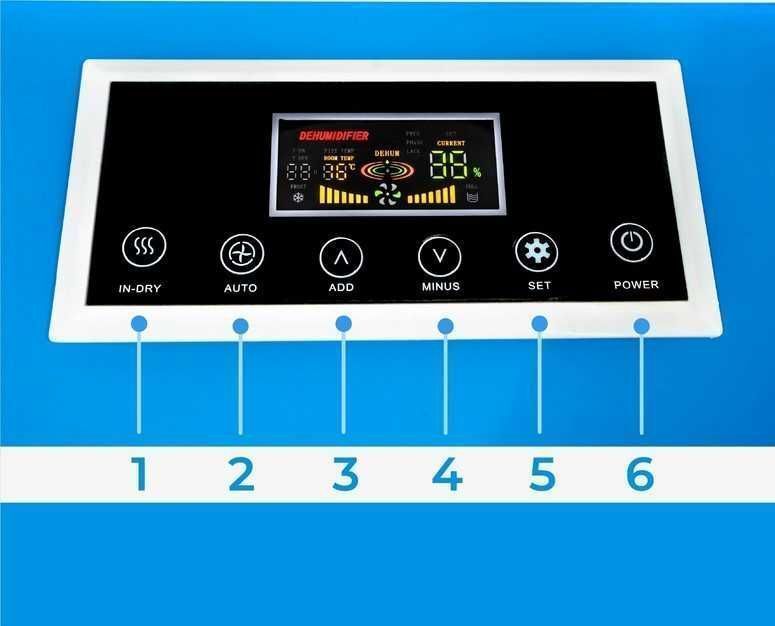 NOWY Przemysłowy OSUSZACZ POWIETRZA 50L24H Budowlany Na kółkach