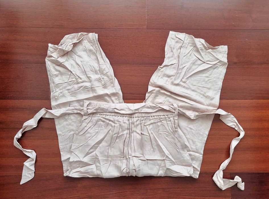 Cullotes rosa claras Primark 100% viscose, tamanho 34 - nunca usadas