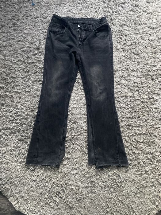 Zara flared type jeans distressed archive