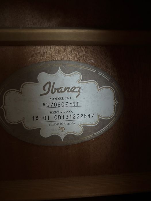 Gitara elektroakustyczna ibanez aw70ece nt