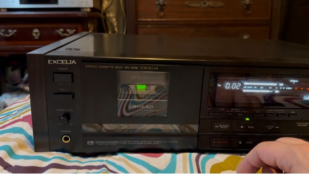 Deck K7 Excelia Aiwa XK-009 3 cabecas ao nivel de Sony ES e Nakamichi