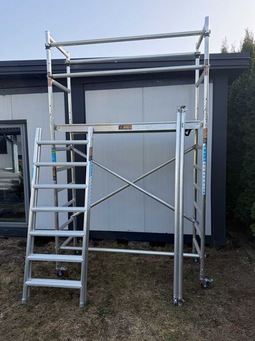 Rusztowanie Aluminiowe Jezdne Wysokość Robocza 6,40m 0,75x1,95m Altrex