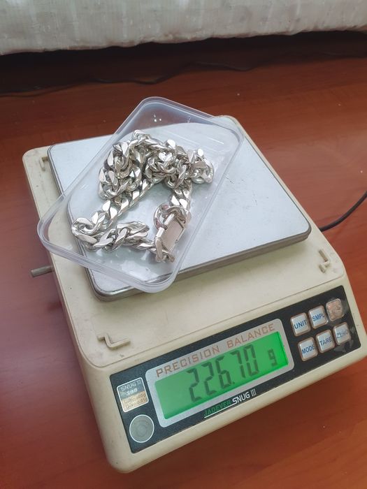 Серебряная цепочка картье 226.7g - 65см