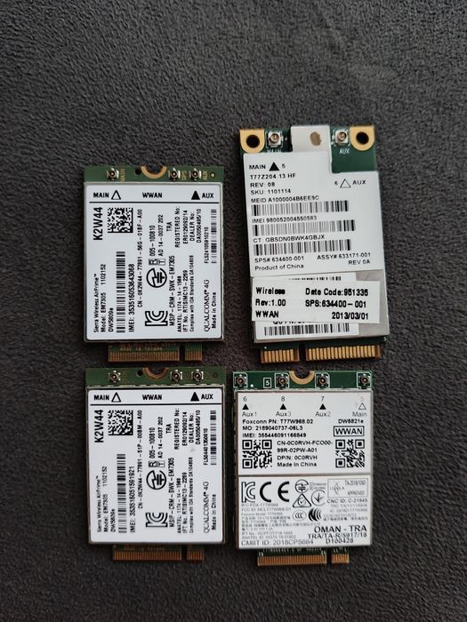 Moduł WWAN LTE 3G/4G do laptopa Dell/HP – Sierra EM7305, Dell DW5821e