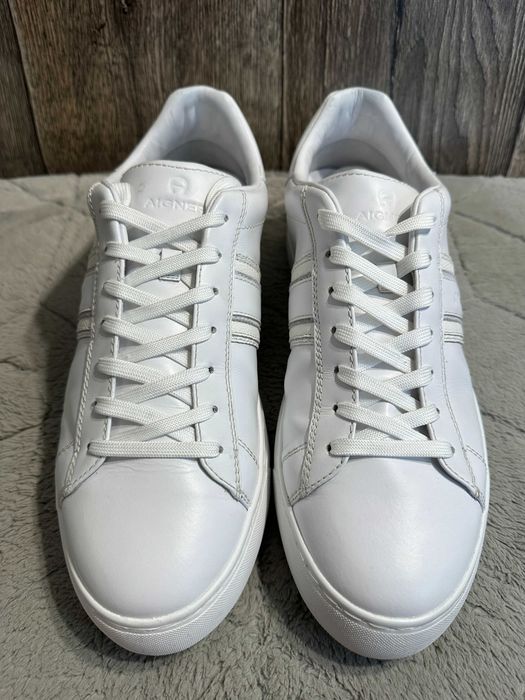 buty męskie trampki skórzane aigner david 48b 44