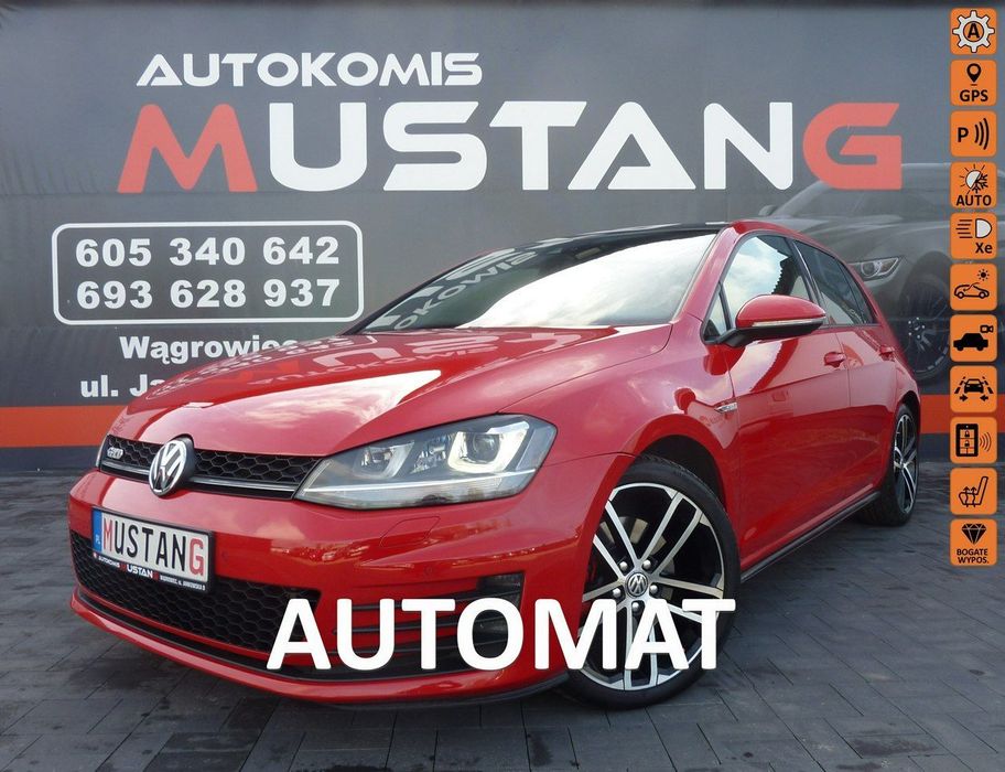 Volkswagen Golf GTD*2.0 TDI 184Ps*AUTOMAT*TORNADO RED*Navi*Kamera*Szyber*Dynaudio*Full