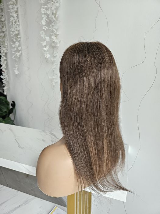 Tupet topper z włosów naturalnych Ola ciemny blond 52cm