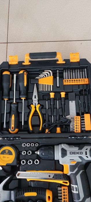 Wkrętarka akumulatorowa zestaw narzędzi