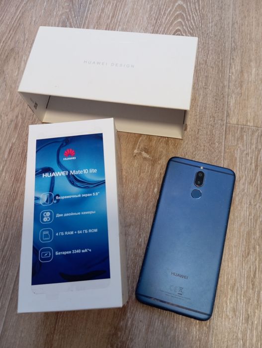 Смартфон Huawei Mate 10 Lite 4/64GB Blue (Гарний стан, батарея тримає чудово, комплект)