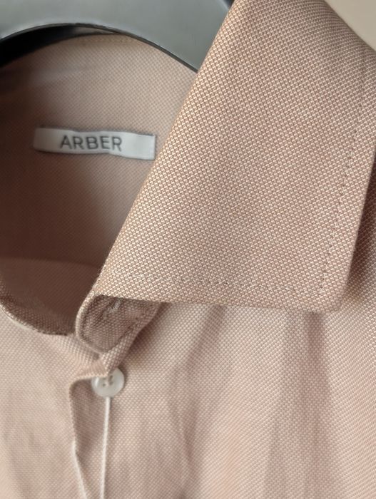Сорочка чоловіча Arber бежева нова 43р.