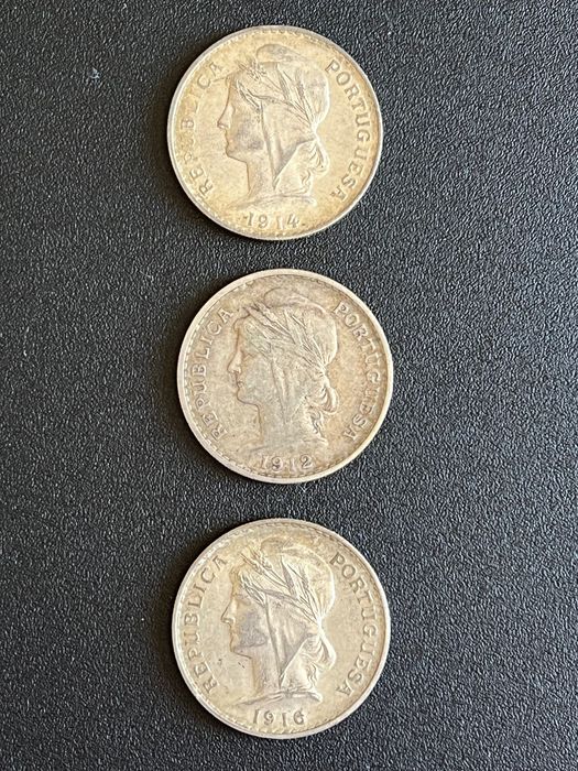 Moedas em prata Portuguesas