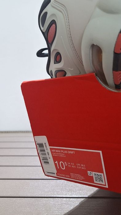 Nike Air Max Plus Drift US10.5 E44.5 28.5CM  FD4290 009