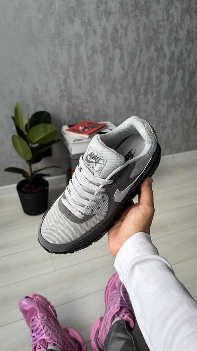 !SALE! Nike Air Max 90 Grey/Black 36 37 38 39 40 41 42 43 44 45 найк аір макс