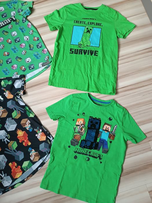 Koszulki t shirt Minecraft 4szt 140 146 Miechow OLX.pl