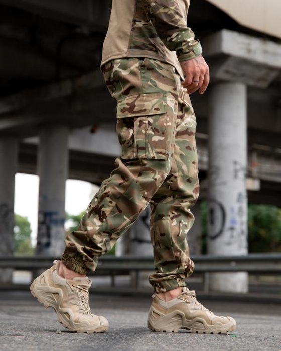 Тактические штаны Tactical Canvas Pants Multicam джоггеры для военных ВСУ мультикам 42–60