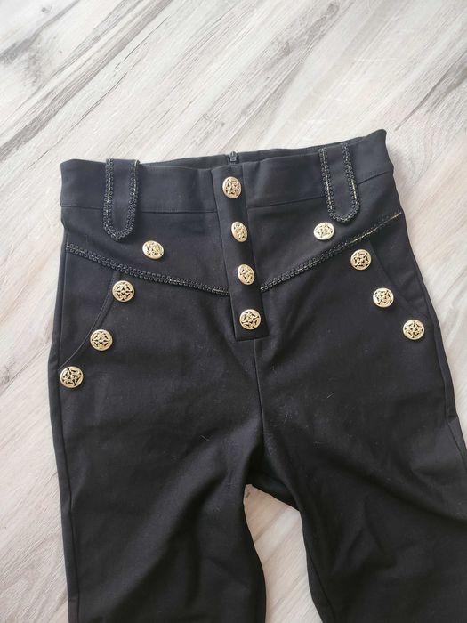 Eleganckie spodnie rurki cygaretki versace 36 38