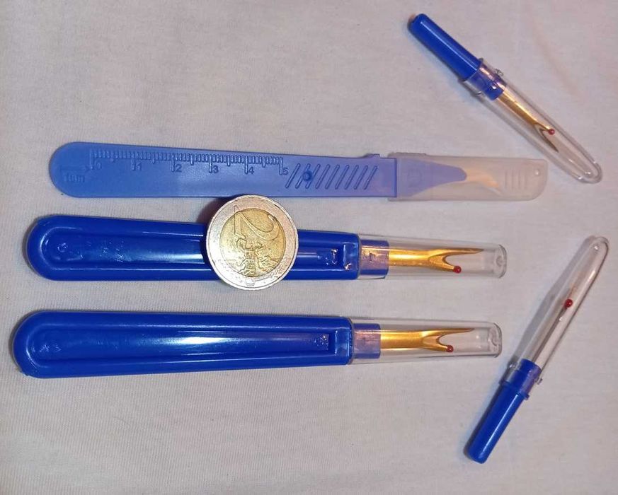 Abre-casas cortador bisturi para tecido bordado, costureira