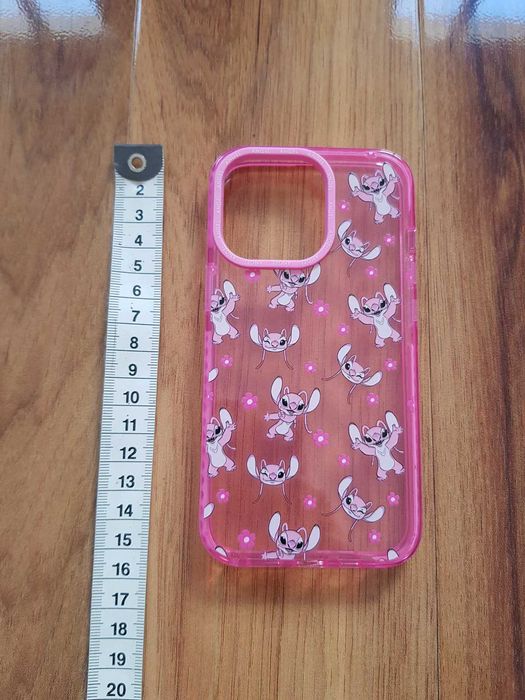 Obudowa na telefon iPhone 13Pro Angel Stitch Disney Primark różowa