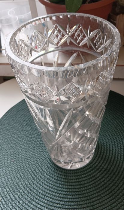 Duży wazon kryształowy
