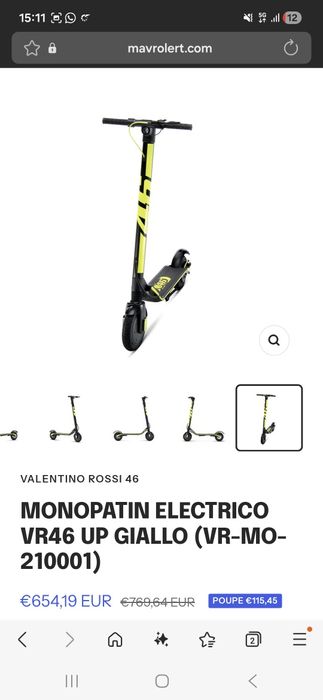 Vendo trotinete vr 46