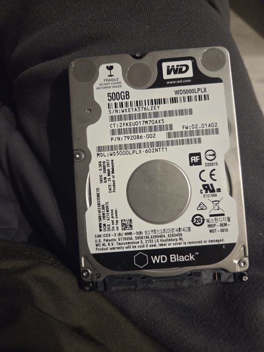 Dysk WD Black 2.5 500gb szybki