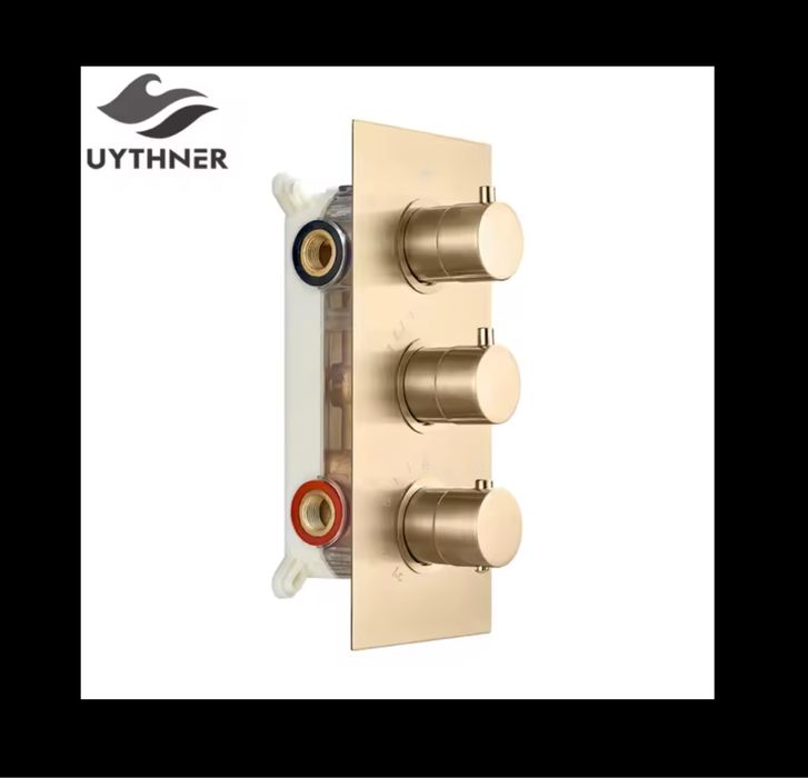 Вбудований змішувач для душу з термостатом 3 в 1 прихованого монтажу
