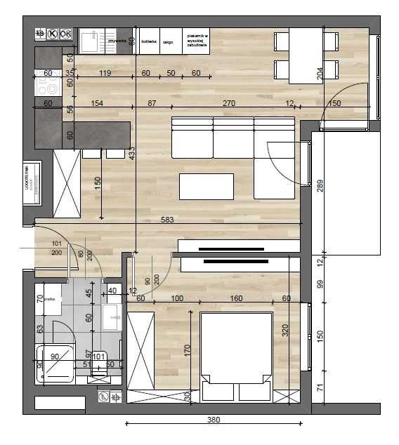 Mieszkanie 48,40 mkw. NOWE BUDOWNICTWO