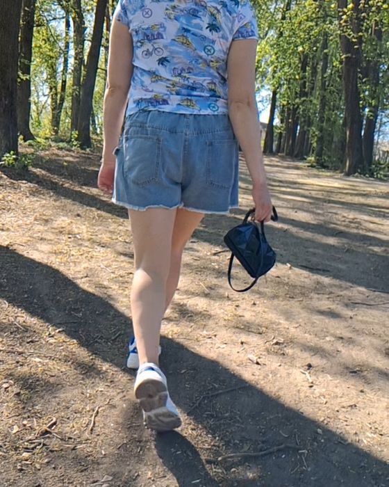 Жіночі джинсові шорти-спідниця ХЛ.