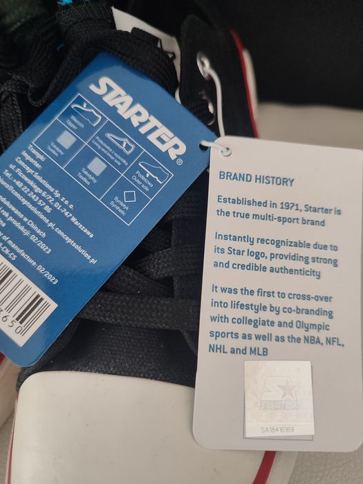 Nowe czarne trampki Starter rozmiar 41