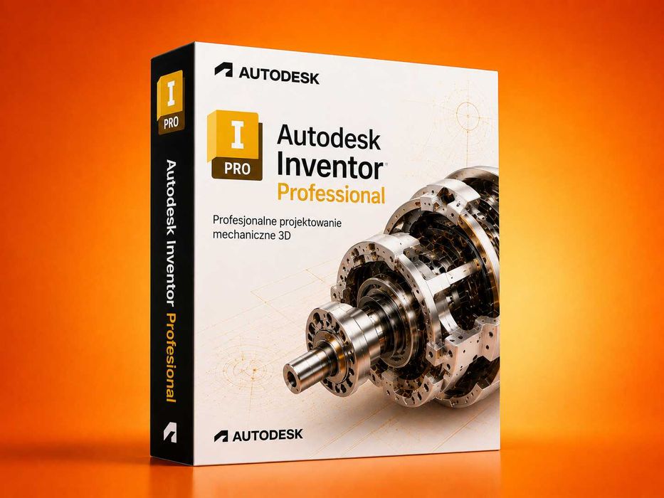 Autodesk inventor profesional 2027 PL pełna licencja 3 lata CAD 3D CAM mechanika modelowanie części złożenia dokumentacja techniczna projektowanie