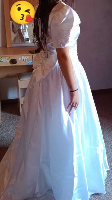 Vestido de noiva em cetim