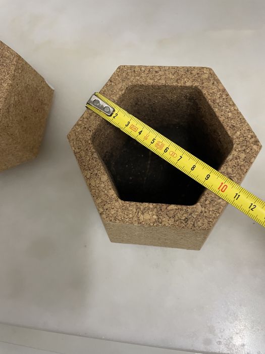 Conjunto vasos cortiça portuguesa