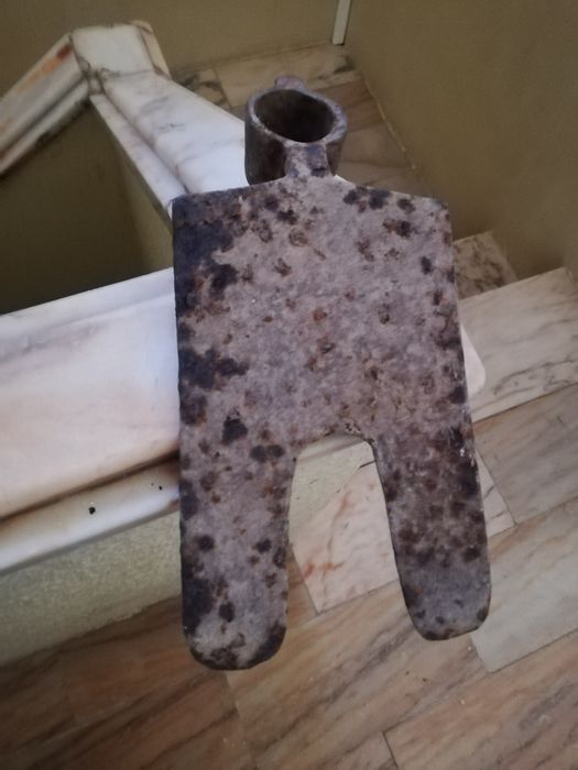 Enchada de 2 dentes antiga