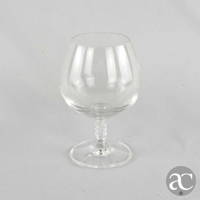 Conjunto de 30 copos em cristal Bohemia incolor, para 6 pessoas