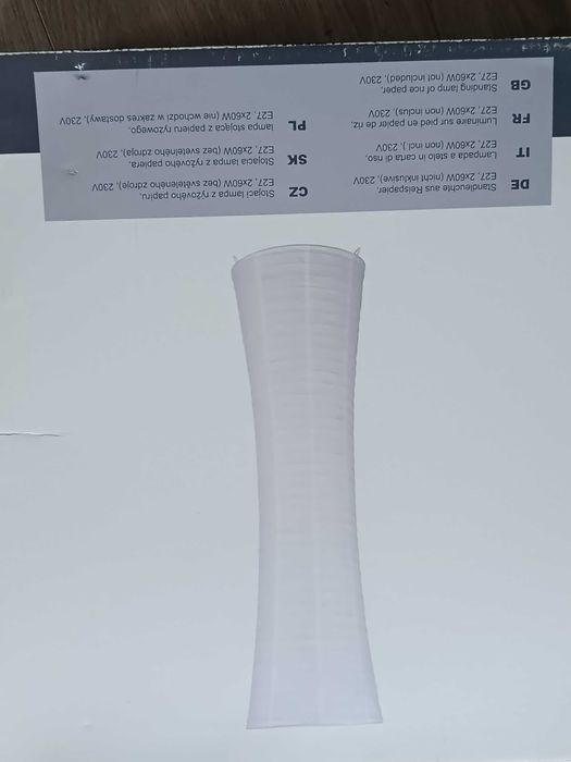 lampa papierowa  stojąca  podłogowa wys.130