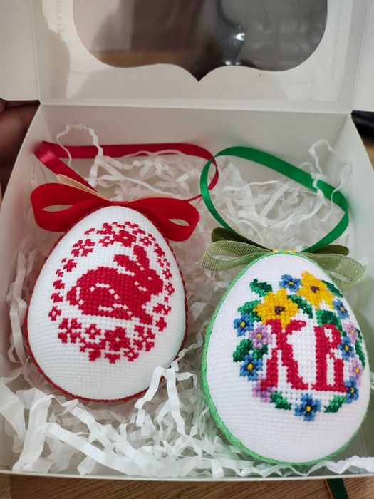 Набір пасхальних яєць 3 шт. ручна робота