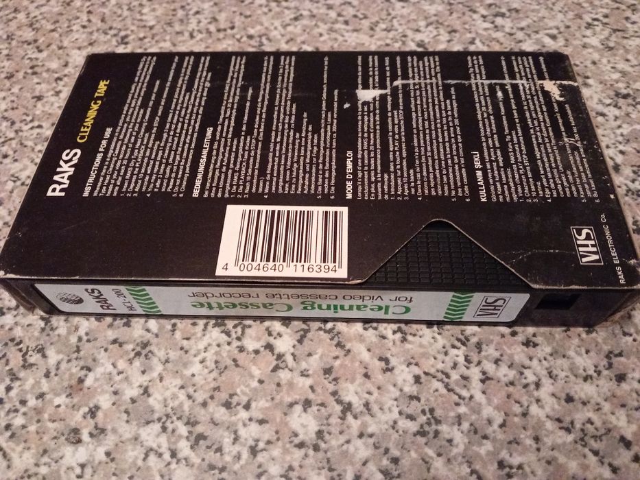 Cassete Vhs de Limpeza