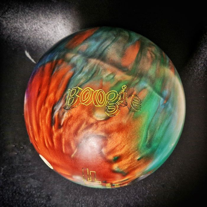 Bola de Bowling AMF Emerald Green multi color Boogie Series