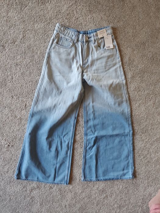 Nowe jeansy H&M 170cm szerokie nogawki