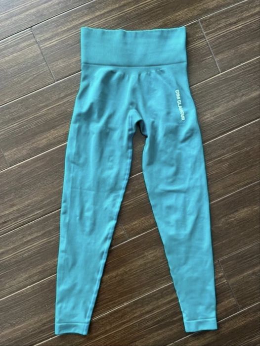 leginsy gym glamour nowe tiffany blue