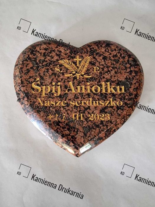 Tablica granitowa 25 cm x 30,5 cm ze zdjęciem (czarno-białe)