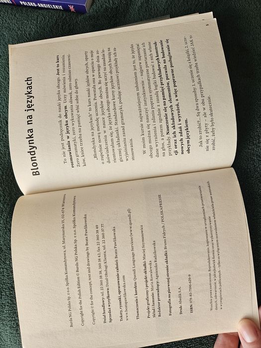 Blondynka na językach i rozmówki polsko-angielskie