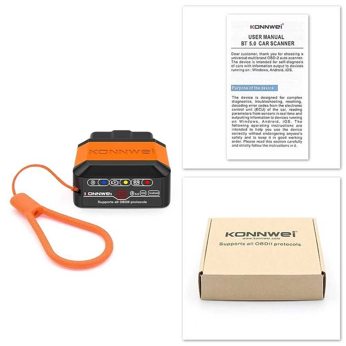 Автосканер icar 3 v gate  ELM327 v1.5 OBD 2, Bluetooth 5.0 ios android