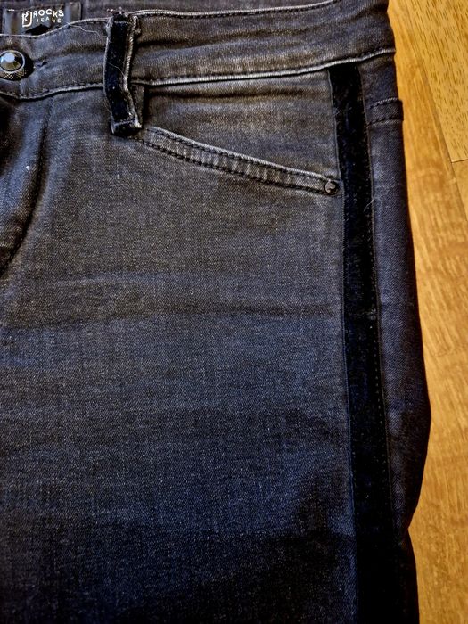 Oryginalne Spodnie czarne Rocks Jeana Demi rozm.S